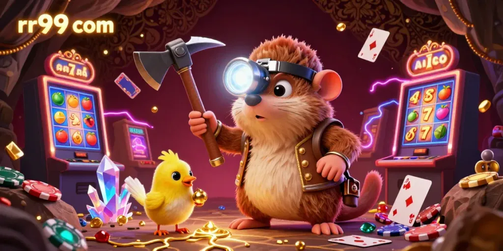 Engage in thrilling gaming experiences at rr99 com with vibrant slot machines and jackpot symbols.