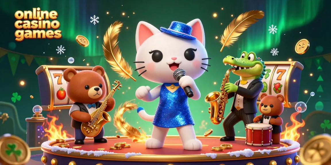 Engage in exciting online casino games with vibrant characters enlivening the atmosphere.