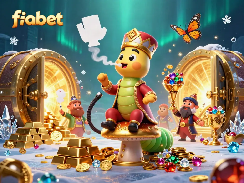 Engage with fabet's online gaming world featuring vibrant 3D cartoons celebrating gambling excitement.