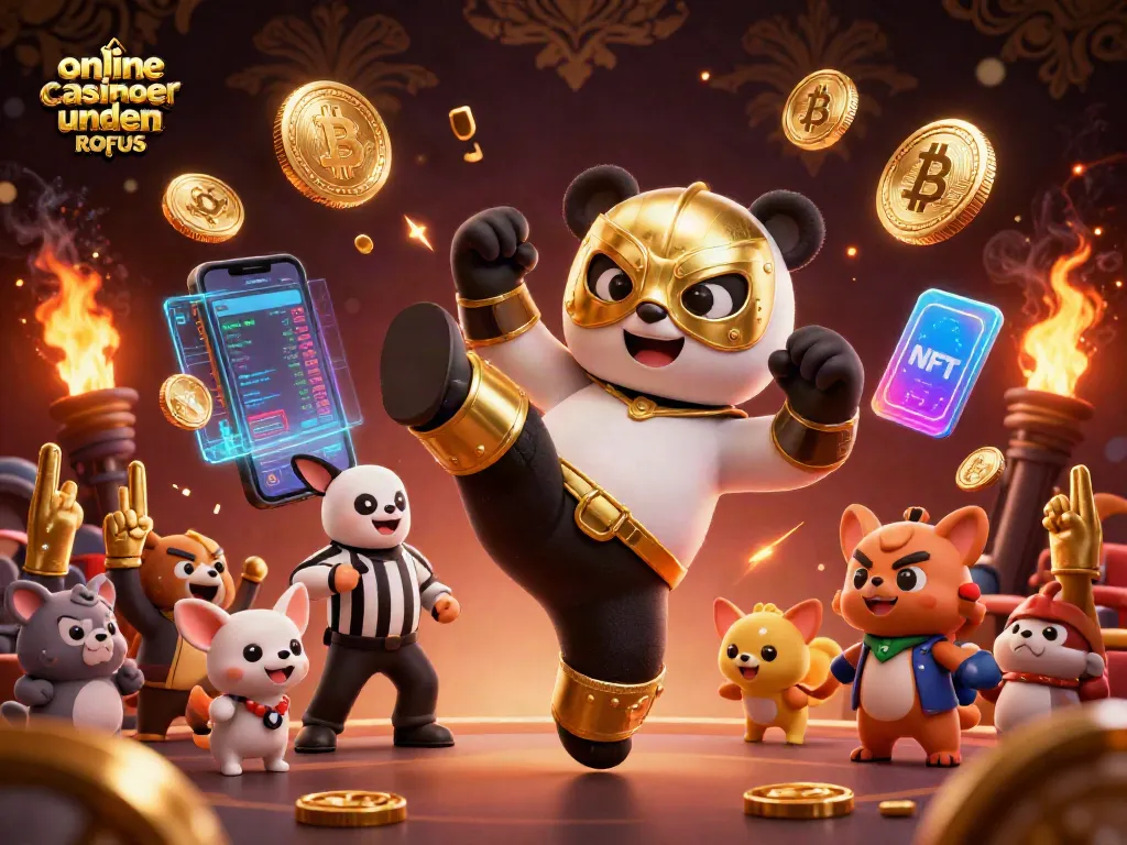 Engage in thrilling action with online casinoer uden ROFUS featuring excited animal spectators and vibrant casino elements.