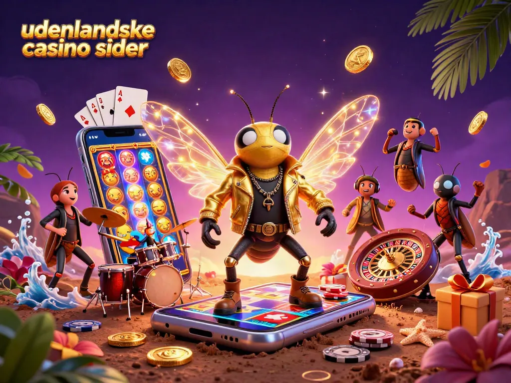 Experience the thrill of udenlandske casino sider with vibrant gaming elements and a dynamic rock star scene.